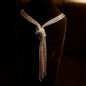 Multistrand Knot Necklace By Express